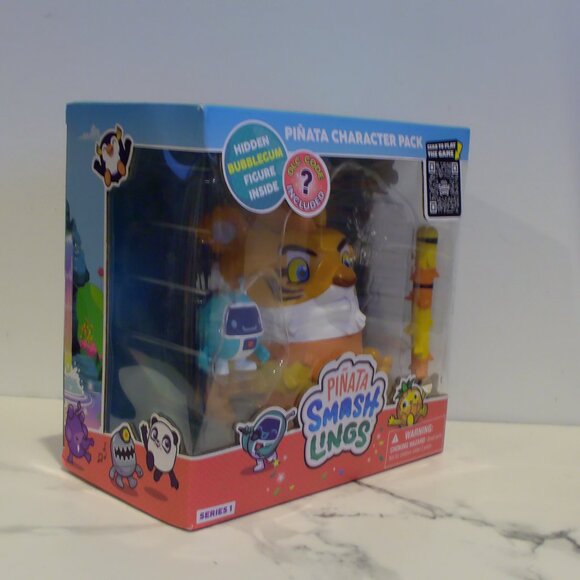Pinata Smashlings Roblox Pinata Box Mo The Tiger Pinata Character Figure w/Stick - Picture 5 of 11